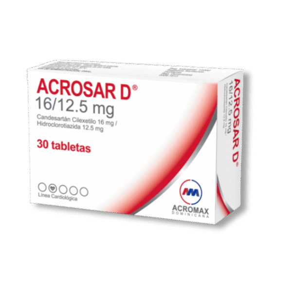ACROSAR D 16/12.5 MG  X 30 TAB