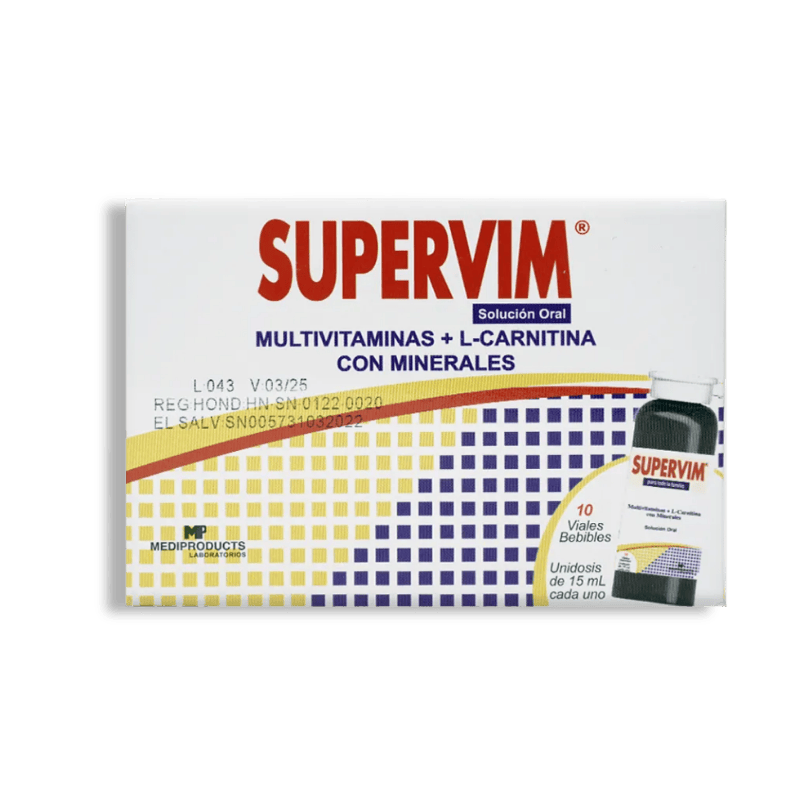 SUPERVIN 15 ML. SOL. ORAL. X 10 AMP. BEBIBLE***