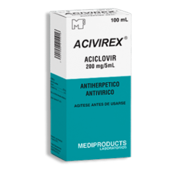 ACIVIREX 200 MG FCO X 100 ML.