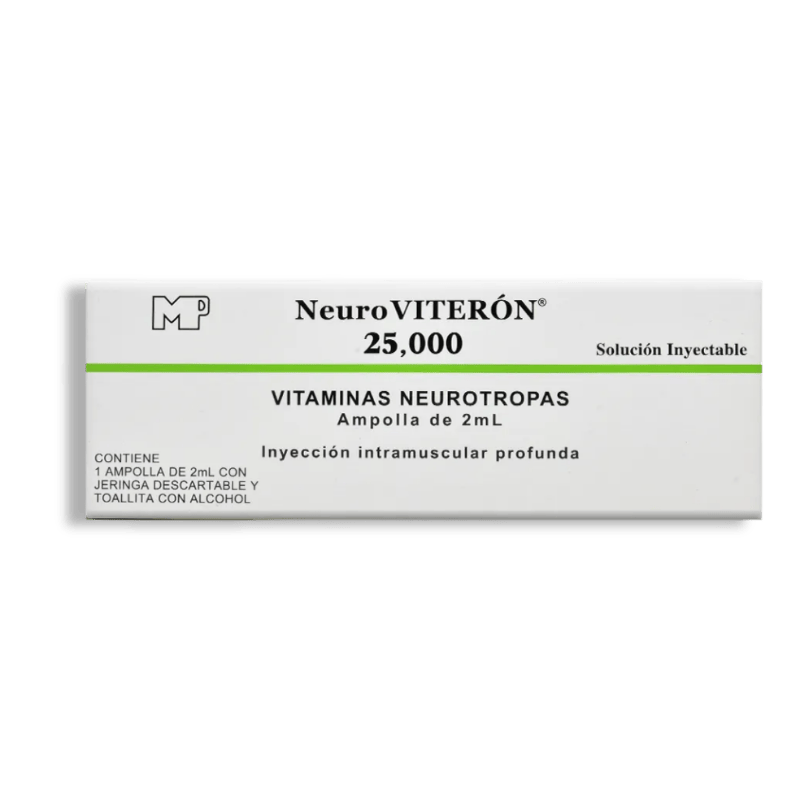 NEUROVITERON 25,000 INY. 2ML.